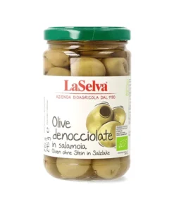 Olive verdi denocciolate in salamoia bio